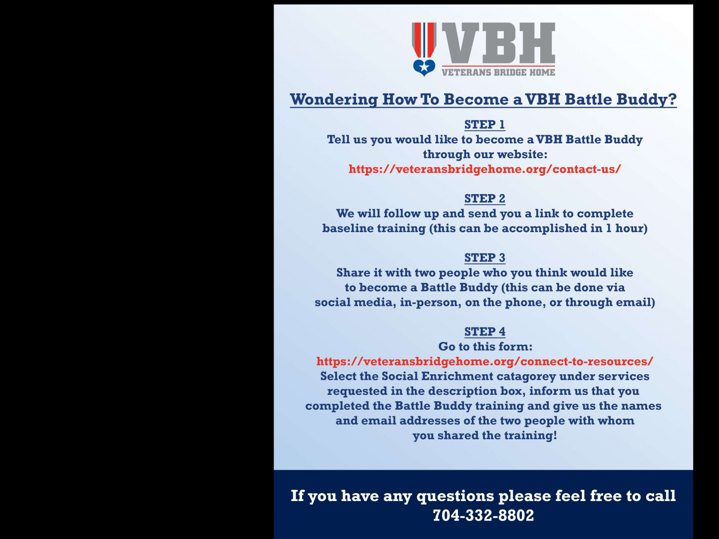 A Battle Buddy Veterans Bridge Home